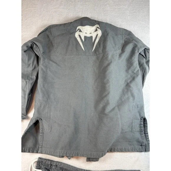 Venum Contender 2.0Brazilian Jiu-Jitsu Gi - Gray Full Pant & Top Set Size A 2.5 - Picture 9 of 11